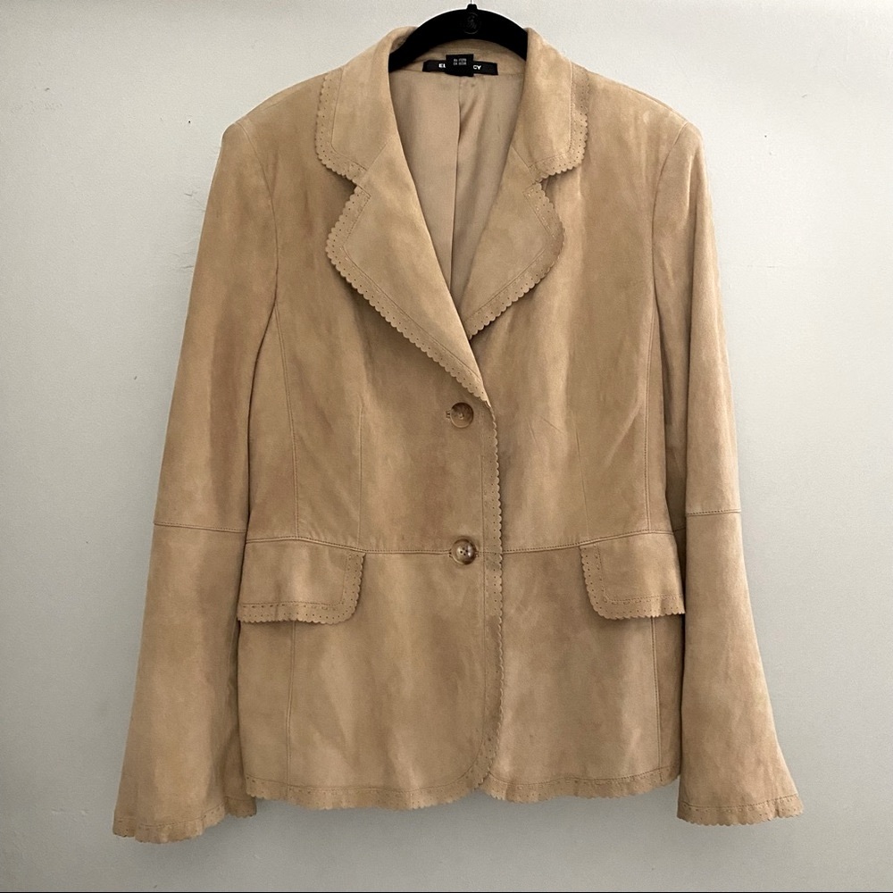 Ellen Tracy Suede Leather Jacket